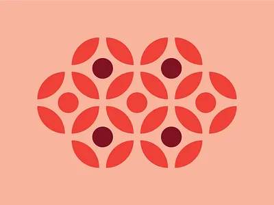 Shapes And Patterns #1 color exploration illustrator pattern red