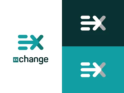 Exchange Logo arrow branding corporate exchange identity logo mark symbol
