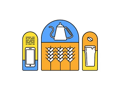 Logo Reject barley beer code coffee coffee bean flat grain iphone kettle logo pint wheat