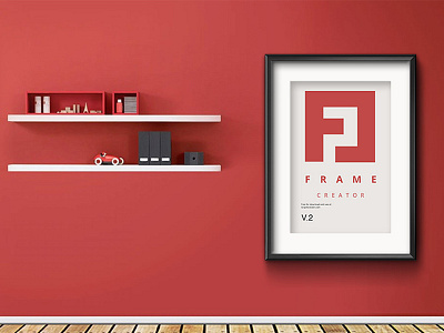 Wall Poster Frame PSD Free MockUp frame free mockup poster psd wall