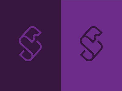 S Logo icon logo purple s