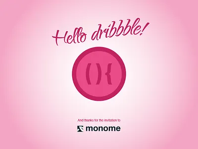 Hello dribbble! And thank you monome :) dribbble monome thank you