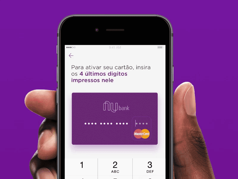 Card activation animation bank banking credit fintech flip framer framer.js input mastercard prototype purple