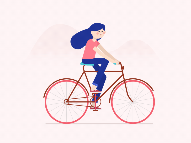 Bike Girl aftereffects bike biking deekay