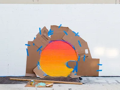 Mural Process mural painting street art