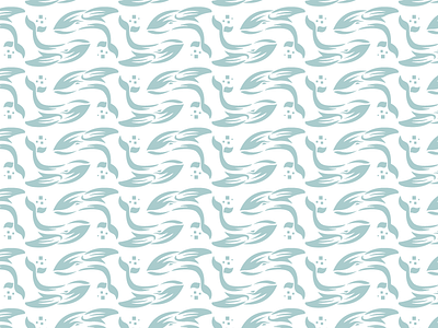 Winged Whale Media branding concept logo pattern whale
