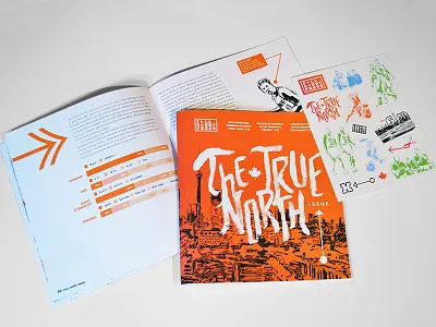 Full Court Press - The True North Issue basketball canada cover editorial design infographics information design magazine nba sports spread stickers toronto