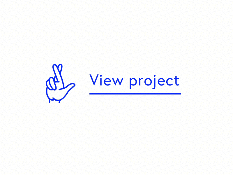 Link Hover Effect animation button eye hand icon interaction link portfolio principle project ui