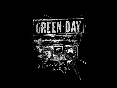 Green Day apparel approved art design illustration merch merchandise shirt texture