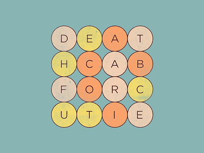 Death Cab for Cutie apparel approved art design illustration merch merchandise shirt texture
