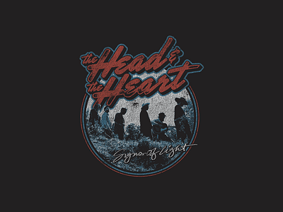 The Head & the Heart apparel approved art design illustration merch merchandise shirt texture