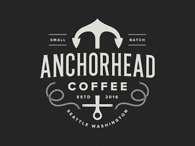 Anchorhead Coffee Co anchor anchorhead branding coffee coffee shop identity illustration maritime seattle seattle coffee washington