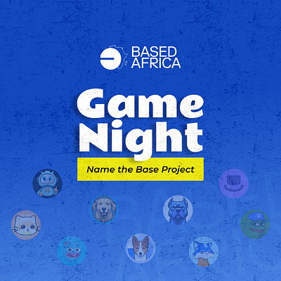 Based Africa Game Night Banner Design branding creativity design graphic design vector visual design