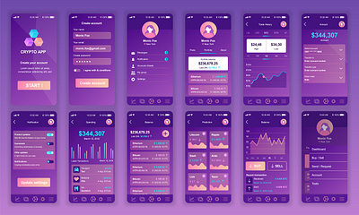 Crypto App crypto app design mobile app uiux