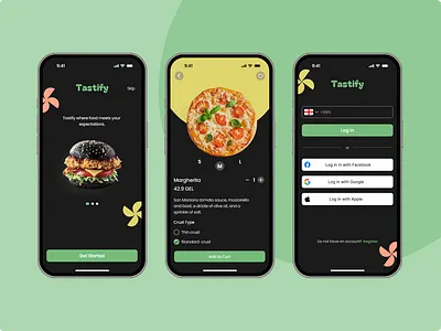Food Delivery - Mobile App 🍔🍕 app app design delivery delivery app design food food app food app design food delivery app login menu mobile app ui ux