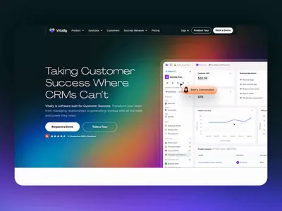 CSP > CRM Campaign Product Page animation gradient graphic design illustration product web design webflow