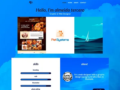 Portfolio Redesign design flat grid menu navigation portfolio site typography ui web