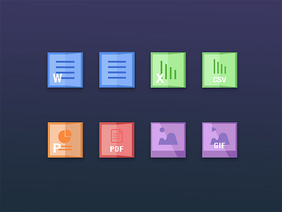 File type icons