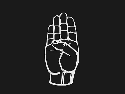 36 Days of Type: B 36daysoftype b black sign language white