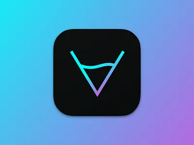 Venu App Icon app bar branding club gradient icon ios launcher logo restaurant