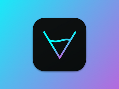 Venu App Icon app bar branding club gradient icon ios launcher logo restaurant