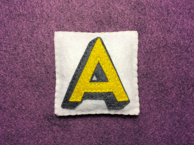 A 36daysoftype a brandon grotesque felt handmade