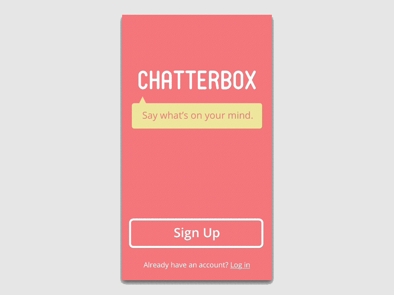 Daily UI 001 - Sign Up 001 animation dailyui