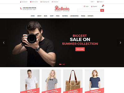 Galleria – Bootstrap eCommerce Template ecommerce fashion html html5 kids kids fashion men fashion shopping women fashion