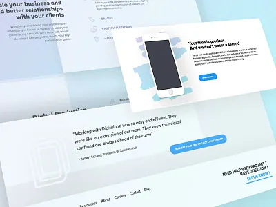 Digitaland V2 advertising almost flat digitaland redesign