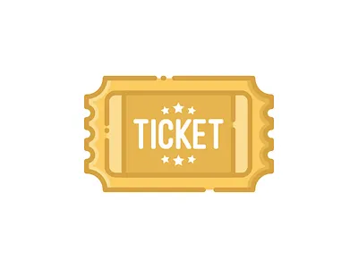 Golden Ticket apps filled line gold icon ticket uiux