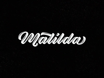 Matilda alt j brush calligraphy design letter lettering matilda song