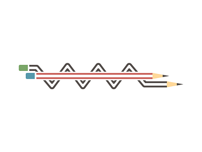 Simplify, Simplify art concept creativity graphic idea illustration pencil vector waves