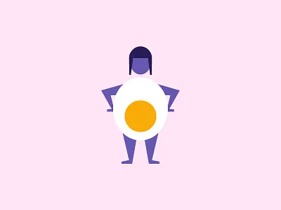Pregnant Woman baby belly egg geometric minimal pregnant round shapes simple woman