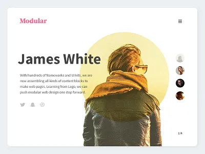 Modular Team Block designer kit modular set team toolbox typography ui