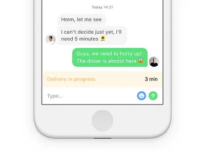 Chat chat ios iphone minimal ui