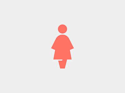 Woman bathroom design direction icon pictogram signal wayfinding woman
