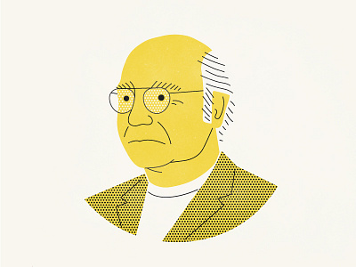 Larry david illustration larry lines portrait seinfeld