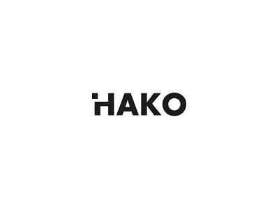Hako Logo Concept brand branding concept hako identity logo logotype word mark