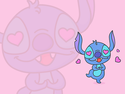 Stitch cartoon illustrations