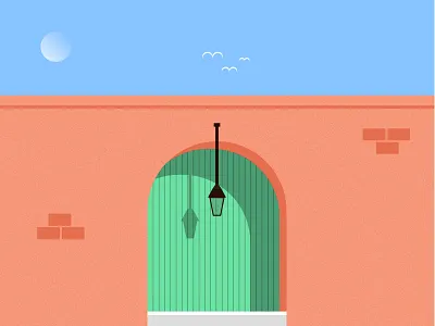 With....out art building color design home house illustration texture