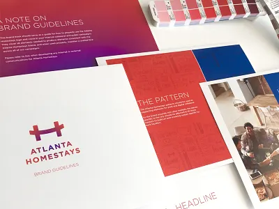 Atlanta Homestays - Brand Guideines atlanta brand brand guidelines brand system branding logo pattern
