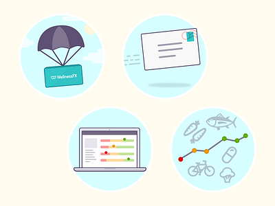 Blood Testing Process Illustrations