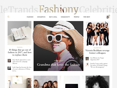 Fashion Mag (concept) clean concept fashion flat serif trendy