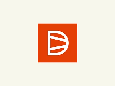 Dovetail Logomark logo mark monogram orange woodworking