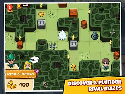 Maze Bandit - Screen 2 classic game gamedev gameplay indiedev market maze bandit retro screenshot