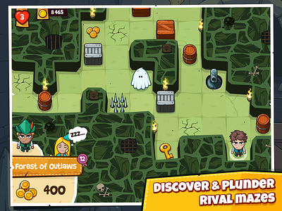 Maze Bandit - Screen 2 classic game gamedev gameplay indiedev market maze bandit retro screenshot