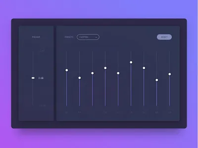 Day 90 - Equalizer audio custom dj equalizer mixer music presets reset tune