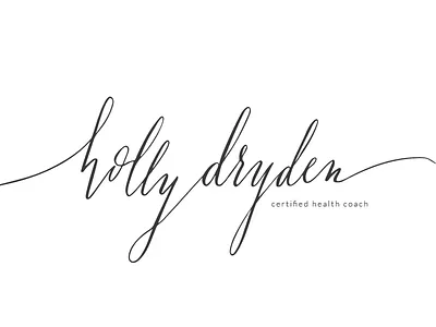 Personal Brand: Holly Dryden brand calligraphy clean coach health logo minimalism personal simple