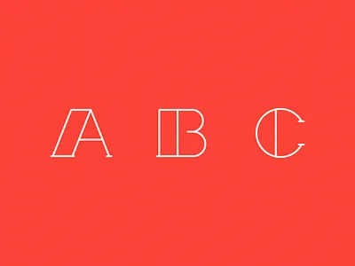 #36daysoftype_abc 36days 36daysoftype a b c font letter lines process type typography vector