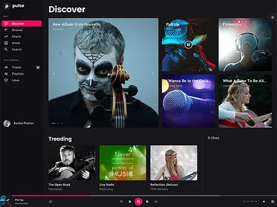 Pulse - Audio, Radio, Music Web App audio music player radio